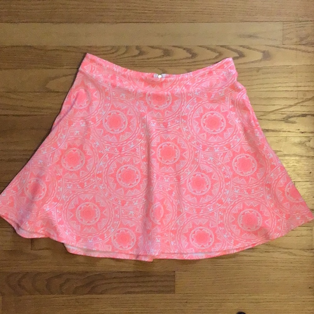 Francesca’s Neon Print Skirt